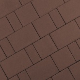 Старый город (коричневый) Стандарт плитка тротуарная Поревит 4 см