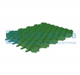 Эко Нормал (зеленая) газонная решетка из пластика Gidrolica 43*53*3,3 см
