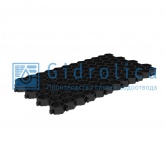 Эко Стандарт (черная) газонная решетка из пластика Gidrolica 40*70*3,3 см
